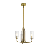  Люстра с прозрачными рифлеными цилиндрическими плафонами Kichler варинант исполнения - 2 | Loft Concept в Брянске