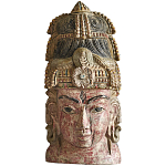 Арт-объект на стену Маска из массива акации Acacia Mask варинант исполнения - 5 | Loft Concept в Брянске