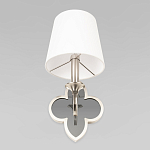 Бра с белым текстильным абажуром и фигурным основанием с зеркальной вставкой Vitorino варинант исполнения - 22 | Loft Concept в Брянске