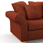 Мебельная ткань Шенилл терракотовый цвет 138 см T4-44 варинант исполнения - 5 | Loft Concept в Брянске