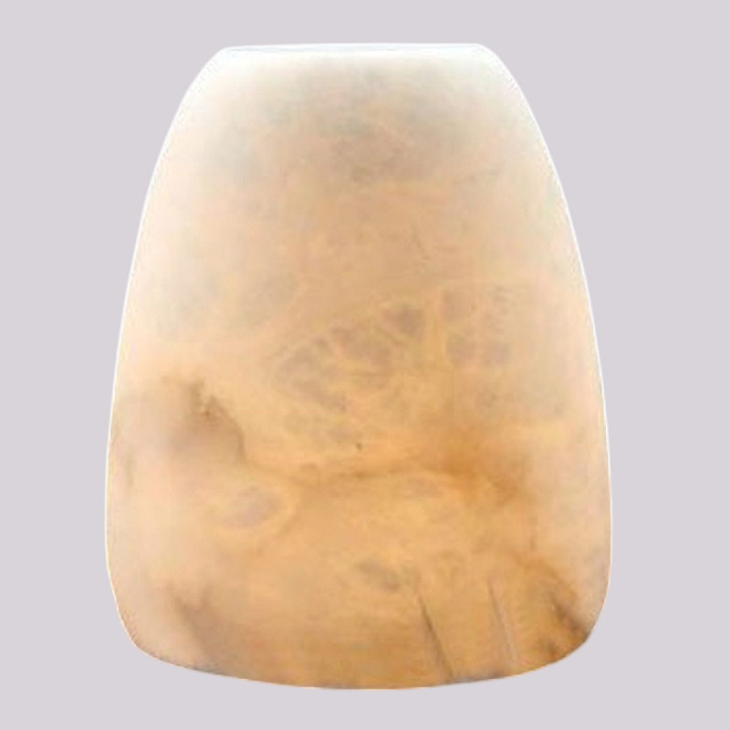 Настольная лампа в форме трапеции из натурального камня Soft Glow of Stone Латунь Белый Настольная лампа в форме трапеции из натурального камня Soft Glow of Stone Латунь Белый в Брянске | Loft Concept