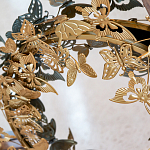 Зеркало круглое в металлической раме украшенной фигурами бабочек Butterflies варинант исполнения - 3 | Loft Concept в Брянске