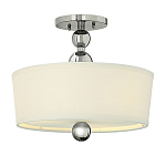 Потолочный светильник с белым цилиндрическим плафоном и шарообразными деталями Hinkley варинант исполнения - 1 | Loft Concept в Брянске