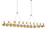 Люстра овальная с круглыми светодиодными источниками света Maxine Light варинант исполнения - 2 | Loft Concept в Брянске