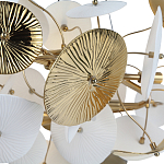 Люстра с белыми и золотистыми цветами Dahlia Flowers Lamp варинант исполнения - 5 | Loft Concept в Брянске