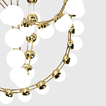 Люстра подвесная светодиодная с круглыми плафонами белого цвета PEARLS Suspension 39  варинант исполнения - 5 | Loft Concept в Брянске