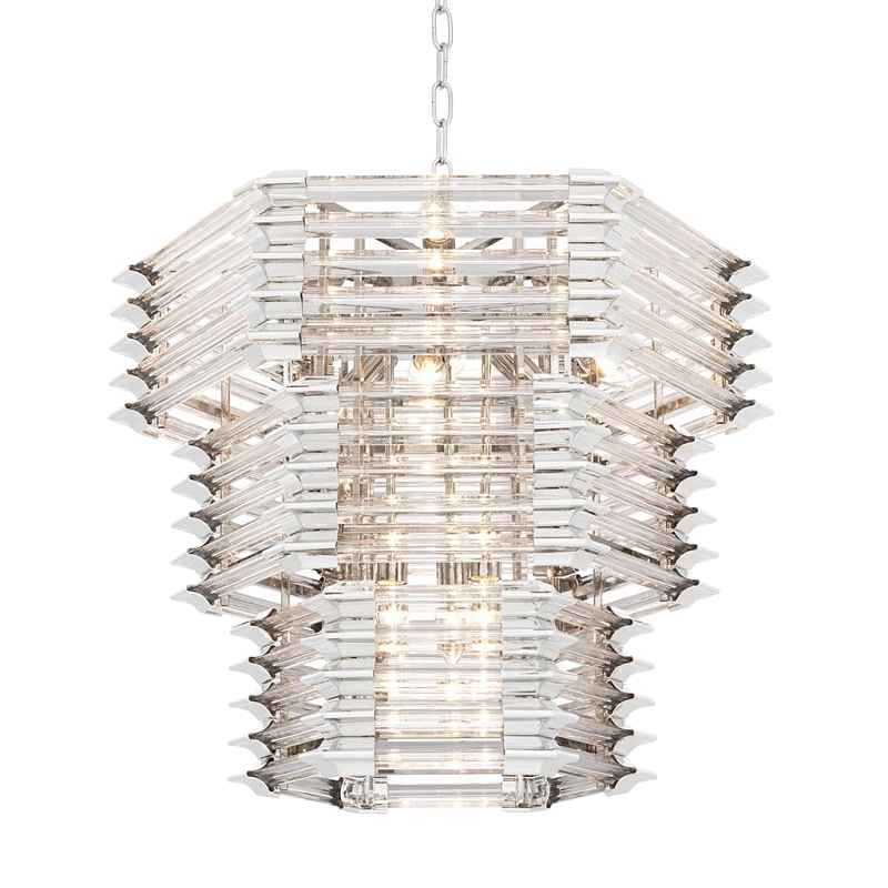 Люстра Chandelier Wren Никель Прозрачный (Transparent) Люстра Chandelier Wren Никель Прозрачный (Transparent) в Брянске | Loft Concept