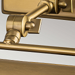 Светильник для картин цвета состаренная латунь с широким плафоном на прямоугольном основании Elstead Lighting варинант исполнения - 10 | Loft Concept в Брянске