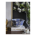 Чаша белая с синим цветочным узором Chino Dishes варинант исполнения - 3 | Loft Concept в Брянске