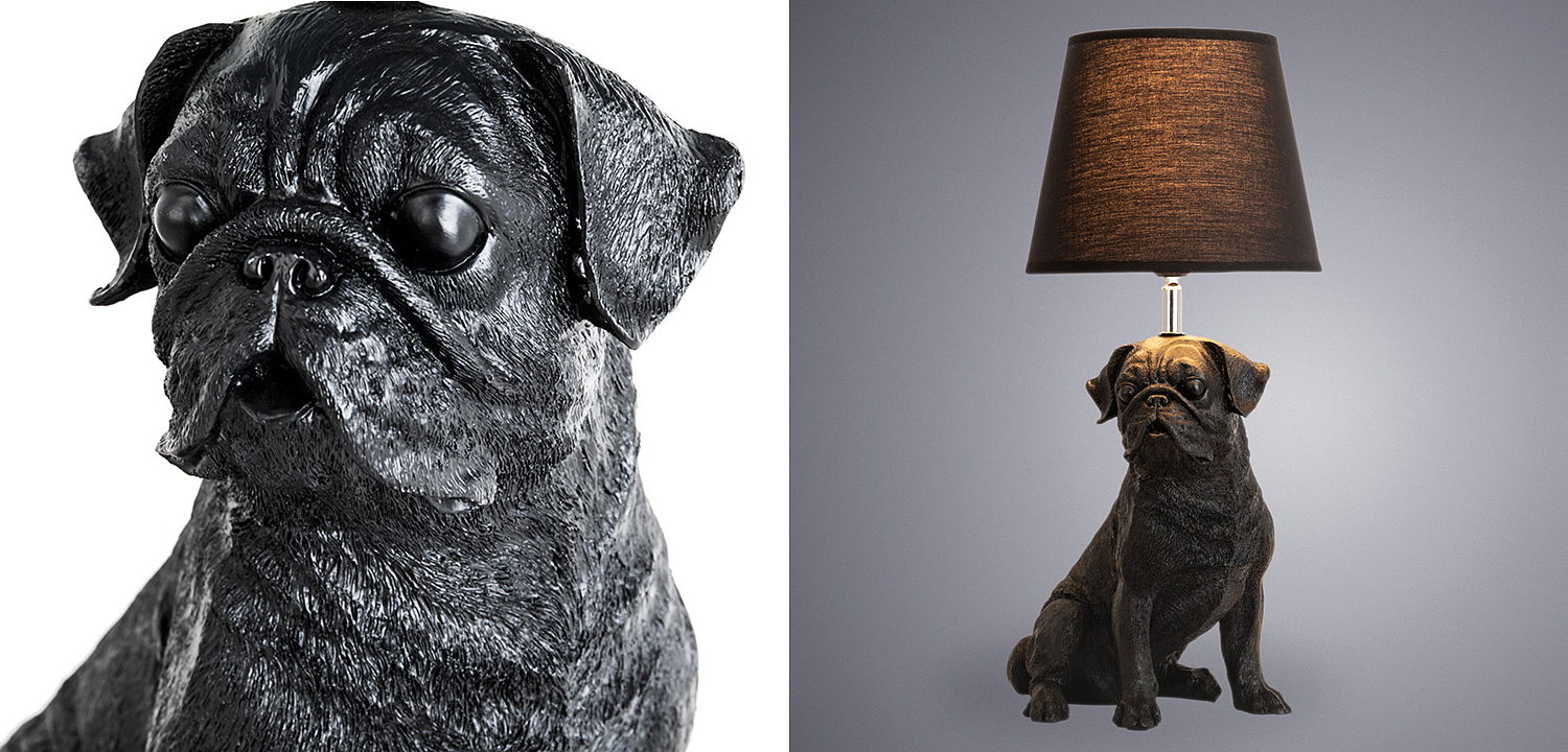 Настольная лампа Black Bulldog Table Lamp Настольная лампа Black Bulldog Table Lamp - Loft-Concept в Брянске