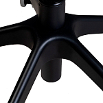 Стул с мягкой оранжевой обивкой из велюра и подъемно-поворотным механизмом на черных колесиках Harper Orange варинант исполнения - 7 | Loft Concept в Брянске