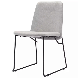 Стул мягкий светло-серый Chair Gray Runners