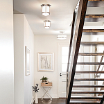 Потолочный светильник для ванных комнат со стеклянным плафоном и одной лампой Hinkley варинант исполнения - 5 | Loft Concept в Брянске