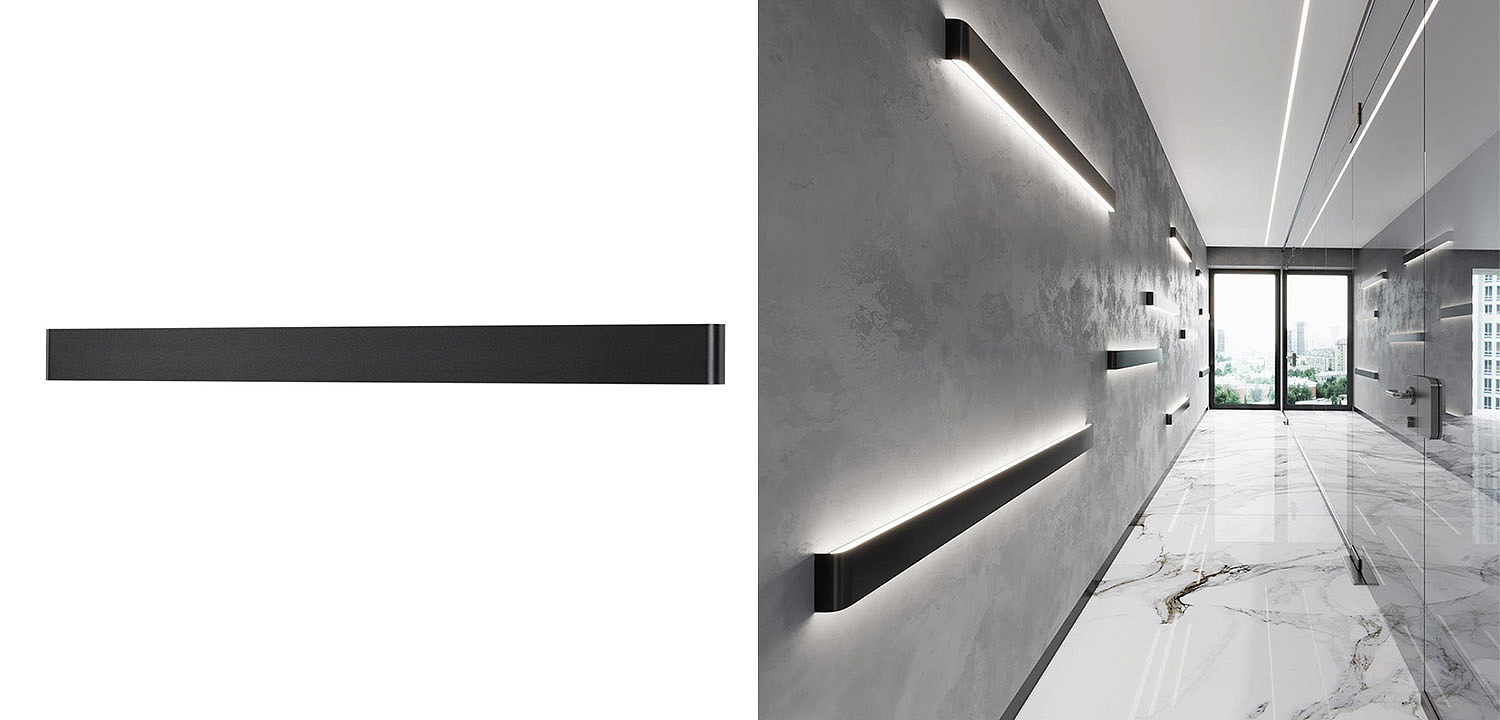 Бра Obverse Black Long Wall lamp Бра Obverse Black Long Wall lamp - Loft-Concept в Брянске