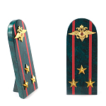 Сувенир Погон МВД из натурального камня змеевик Souvenir Epaulets варинант исполнения - 7 | Loft Concept в Брянске
