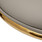 Стул бежевый из экокожи на золотых ножках Attribute of Elegance варинант исполнения - 3 | Loft Concept в Брянске