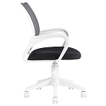 Офисное кресло с основанием из белого пластика Desk chairs Black варинант исполнения - 3 | Loft Concept в Брянске