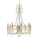 Люстра с декором из прозрачных бусин Glowing Crystals варинант исполнения - 2 | Loft Concept в Брянске