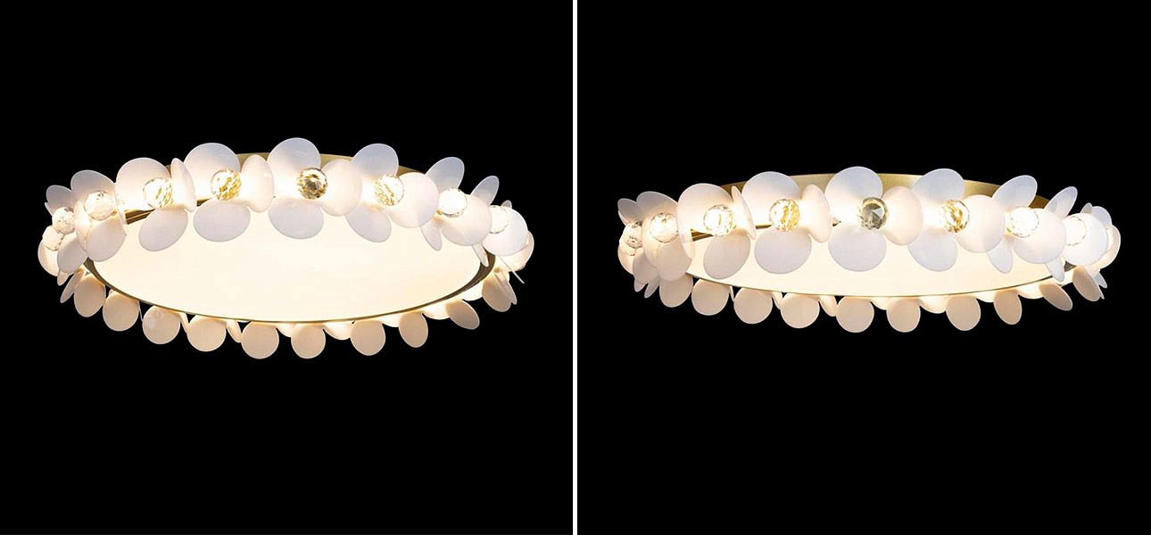 Потолочный светильник Белые Цветы White Flowers Ceiling lamp D 57 Потолочный светильник Белые Цветы White Flowers Ceiling lamp D 57 - Loft-Concept в Брянске