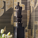 Обои ручная роспись в стиле Арт-деко Symphony Original colourway on Arkose silk dupion варинант исполнения - 3 | Loft Concept в Брянске