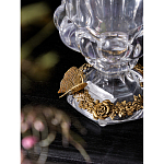 Ваза из прозрачного стекла на бронзовой подставке с ободком и ручками в виде стрекоз Eden Garden варинант исполнения - 4 | Loft Concept в Брянске