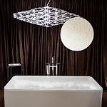 Люстра подвесная с тонкой металлической конструкцией цвета хром Quasar варинант исполнения - 7 | Loft Concept в Брянске