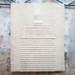 Большое Панно Абстракция белые нити Huipil Wall Hanging варинант исполнения - 1 | Loft Concept в Брянске