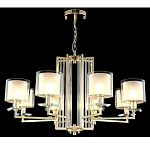 Люстра с 8-ю цилиндрическими плафонами из стекла Laurent варинант исполнения - 4 | Loft Concept в Брянске