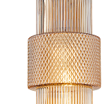 Подвесной светильник со стеклянным рифленым плафоном цилиндрической формы Eliara 13 варинант исполнения - 3 | Loft Concept в Брянске