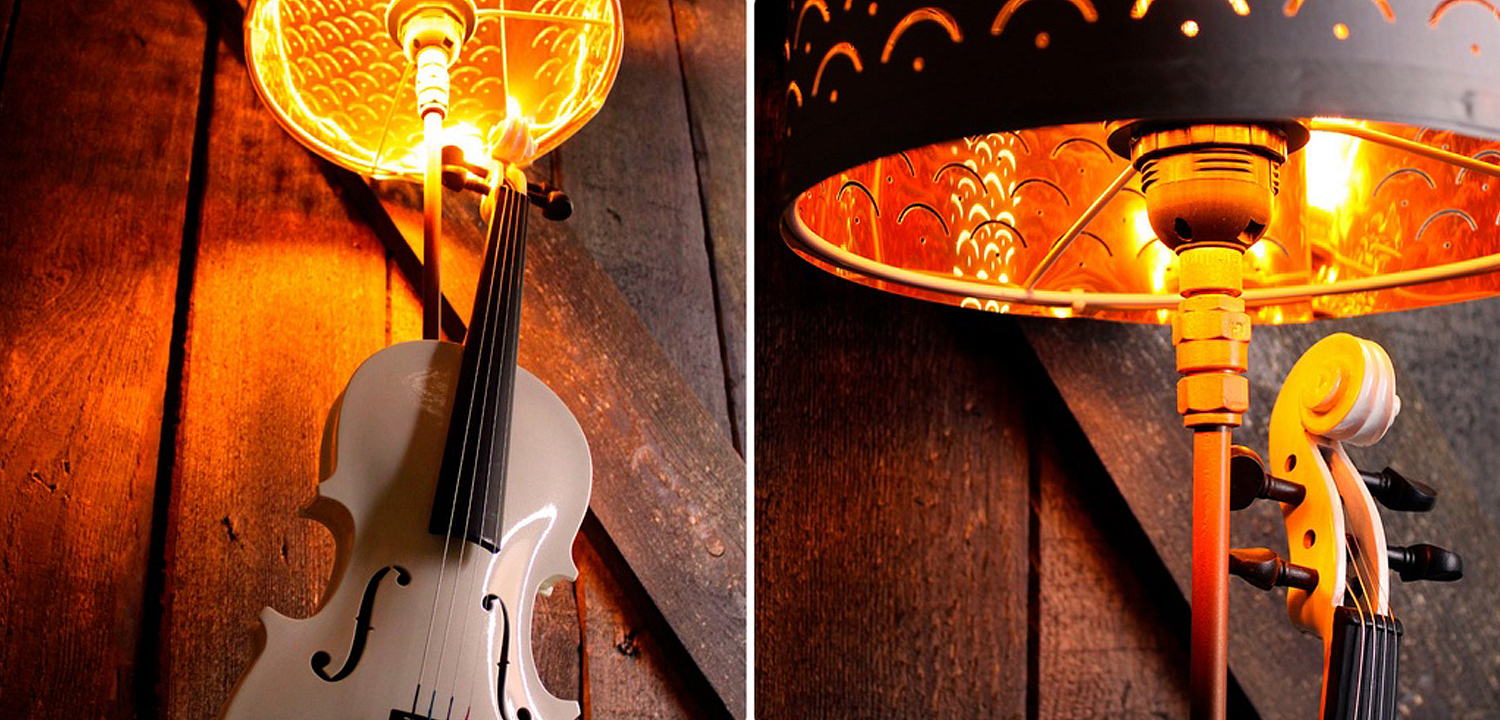 Настольная лампа Violin white Настольная лампа Violin white - Loft-Concept в Брянске