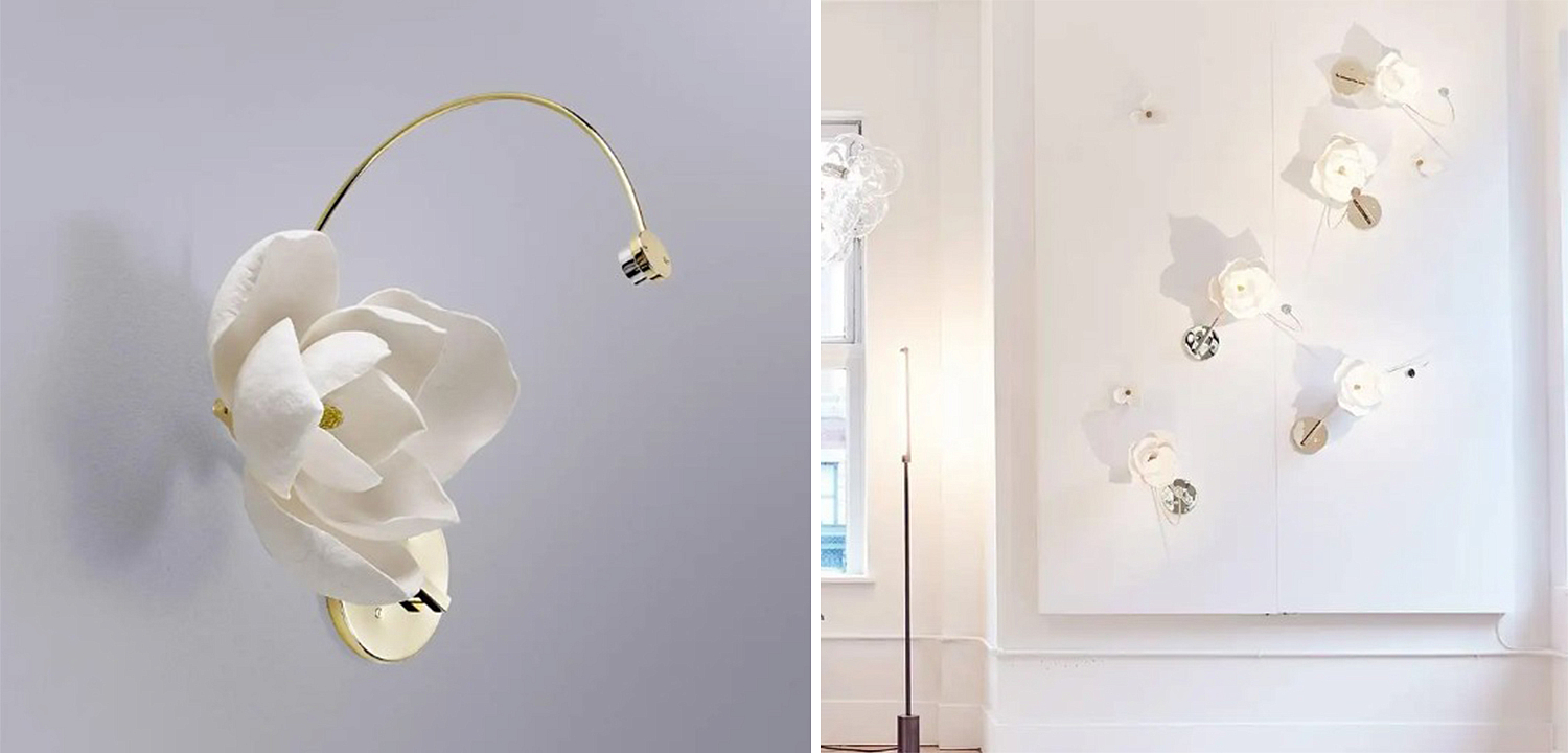 Бра Белый Цветок Lure Sconce by PELLE Бра Белый Цветок Lure Sconce by PELLE - Loft-Concept в Брянске