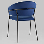 Стул в велюре синего цвета Horizon варинант исполнения - 5 | Loft Concept в Брянске