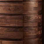 Комод деревянный с 7-ю ящиками Moon Walnut Furniture варинант исполнения - 5 | Loft Concept в Брянске