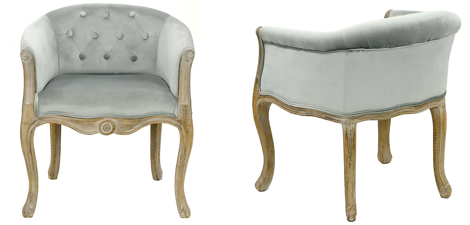 Кресло French Provence Armchair Roderic light blue Кресло French Provence Armchair Roderic light blue - Loft-Concept в Брянске