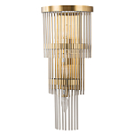 Бра с золотистым основанием и прозрачными трубками Nembus варинант исполнения - 1 | Loft Concept в Брянске