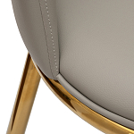 Стул бежевый из экокожи на золотых ножках Attribute of Elegance варинант исполнения - 2 | Loft Concept в Брянске