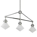 Люстра линейная с ромбовидными плафонами Pointed Diamond Shade варинант исполнения - 5 | Loft Concept в Брянске