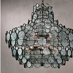 Люстра с каскадом из круглых прозрачных декоративных элементов Harmony of Light варинант исполнения - 2 | Loft Concept в Брянске