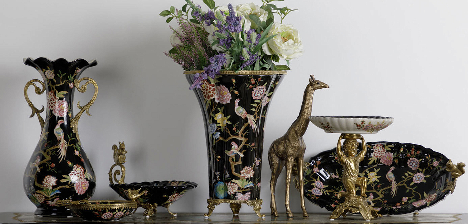 Ваза Malu Black Vase Ваза Malu Black Vase - Loft-Concept в Брянске