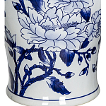 Ваза с крышкой и синим цветочным узором Blue & White Ornament  варинант исполнения - 3 | Loft Concept в Брянске