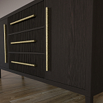 Буфет Primo с тремя ящиками и двумя фасадами Темный орех варинант исполнения - 8 | Loft Concept в Брянске