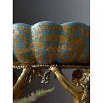 Чаша с орнаментом на бронзовых ножках в виде ангелов Eden Garden варинант исполнения - 8 | Loft Concept в Брянске