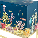 Буфет ручная роспись в морском стиле Cabinet Fondo Marino  варинант исполнения - 2 | Loft Concept в Брянске