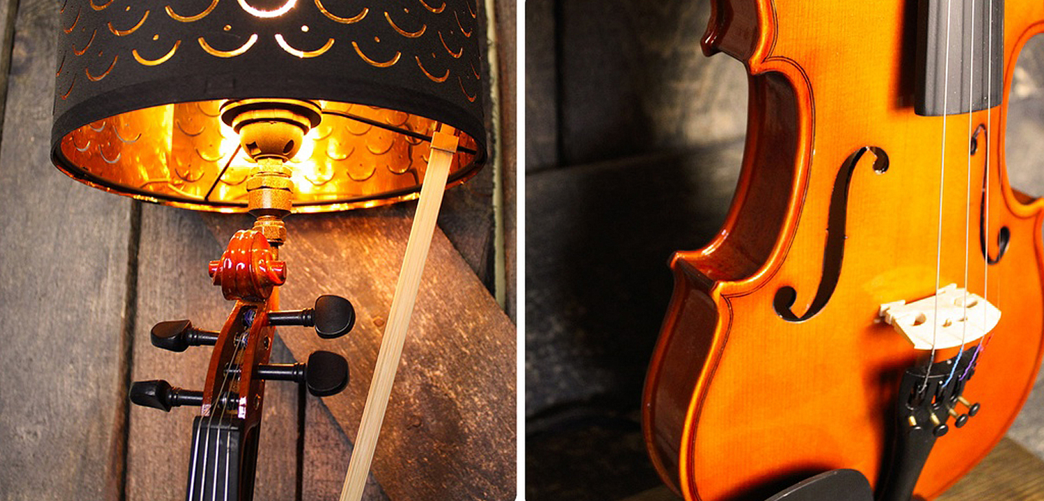 Настольная лампа Violin brown Настольная лампа Violin brown - Loft-Concept в Брянске
