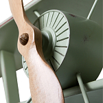 Полка книжная зеленая в виде аэроплана в стиле лофт FLY варинант исполнения - 2 | Loft Concept в Брянске