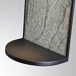 Настенный светильник зеленого цвета с черной рамкой овальной формы с полкой Herbarium  варинант исполнения - 5 | Loft Concept в Брянске