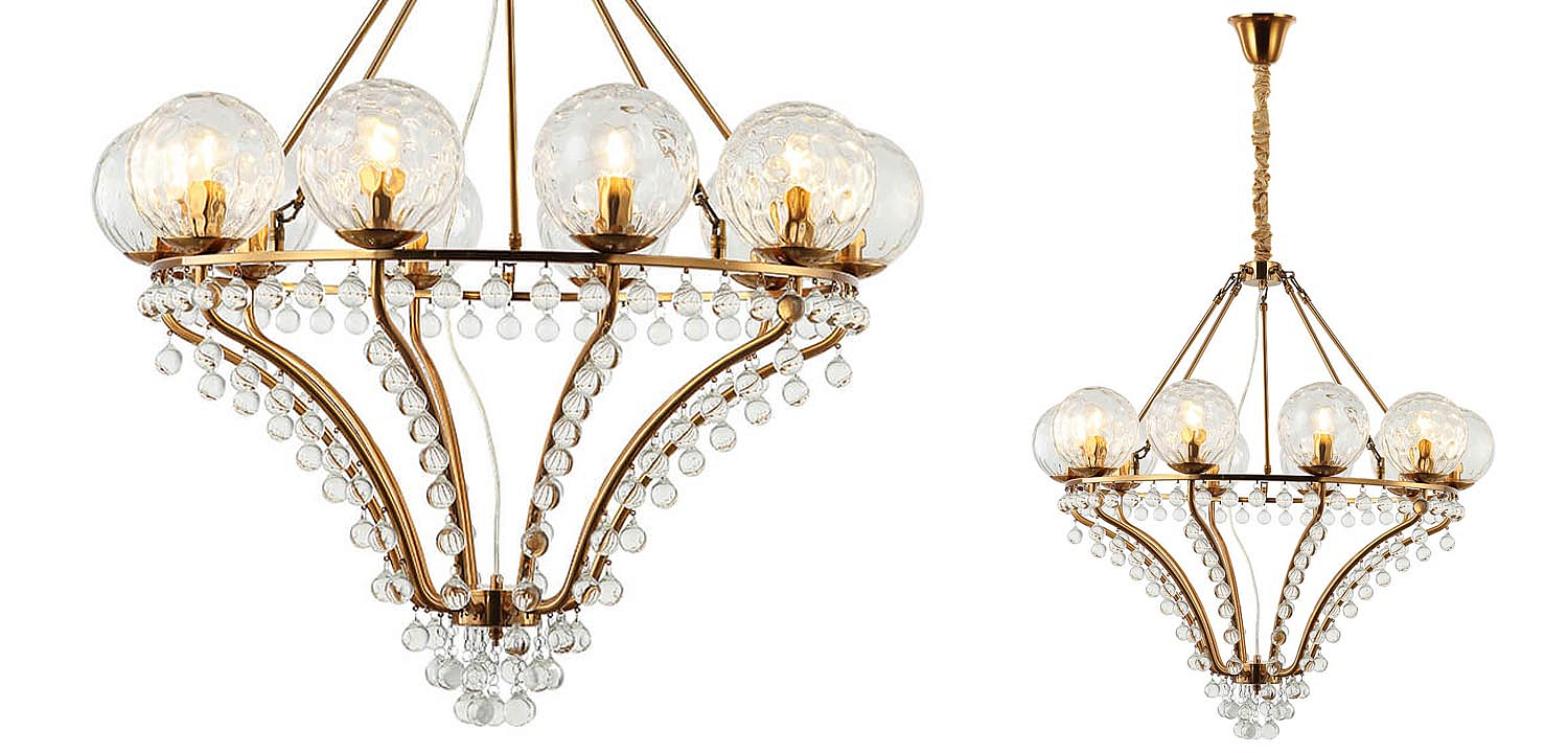 Люстра Melaine Chandelier gold Люстра Melaine Chandelier gold - Loft-Concept в Брянске