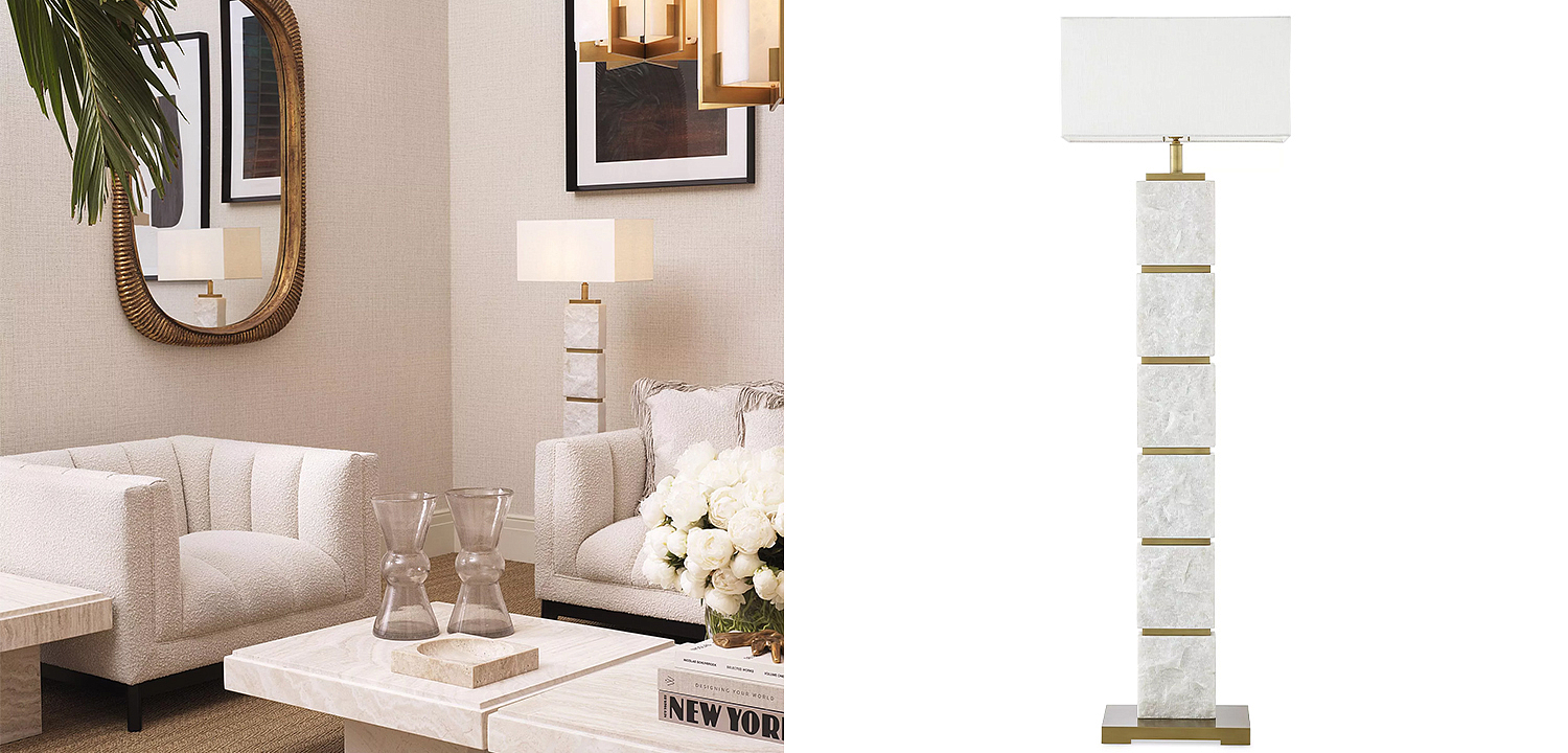 Торшер Eichholtz Floor Lamp Newton Marble Торшер Eichholtz Floor Lamp Newton Marble - Loft-Concept в Брянске