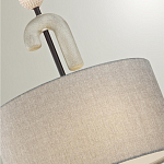 Люстра с серым тканевым плафоном Flourish варинант исполнения - 4 | Loft Concept в Брянске