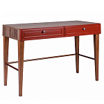 Стол письменный из массива бука с 2-мя ящиками красный Wenge Light варинант исполнения - 1 | Loft Concept в Брянске